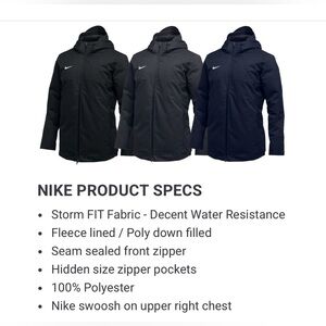 DJ6526-Men’s Size 3XL | Nike Duck Down Parka | Storm Fit | NFL | NCAA